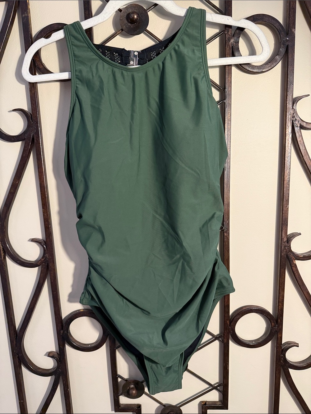 Cupshe Forest Green High-Neck One-Piece Swimsuit - NEW WITH TAGS
